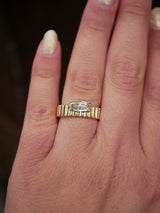 Champagne Moval Grooved Cigar Band