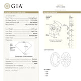 2.01ct 9.25x6.83x4.81mm GIA Light Grey Oval Brilliant 19557-01