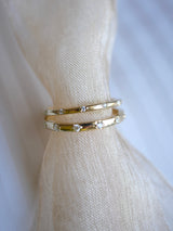 Wide Bead-Set Eternity Band