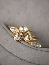 Kite Champagne Diamond Signet Ring