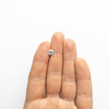 1.21ct 7.01x7.00x3.95mm Fancy Grey Round Brilliant 18473-01 - Misfit Diamonds