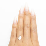 1.06ct 10.34x7.10x1.75mm Amorphous Rosecut 18705-18 - Misfit Diamonds