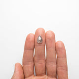 2.89ct 12.86x8.88x2.88mm Pear Rosecut 18724-02 - Misfit Diamonds