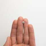 1.05ct 6.43x6.46x4.00mm Fancy Grey Round Brilliant 18849-01 - Misfit Diamonds