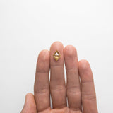 2.67ct 12.63x9.33x3.92mm Apricot (Fancy Orange-Yellow) Lozenge Rosecut 18857-01 - Misfit Diamonds