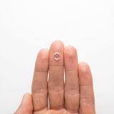 0.83ct 8.65x6.06x1.45mm SI1 F-G Hexagon Portrait Cut 18878-06 - Misfit Diamonds