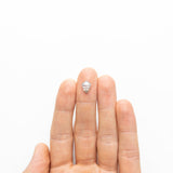 2.03ct 10.27x7.86x3.59mm Shield Rosecut 18910-05 - Misfit Diamonds