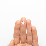 2.00ct 11.75x9.53x2.63mm SI2 K+ Shield Rosecut 18961-05 - Misfit Diamonds