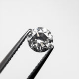 0.66ct 5.34-5.38x3.52mm Fancy Grey Round Brilliant 18968-10