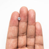 0.66ct 5.34-5.38x3.52mm Fancy Grey Round Brilliant 18968-10