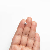 0.52ct 5.21-5.23x3.06mm Fancy Grey Round Brilliant 18968-16