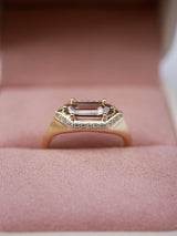 Hexagon Hidden Halo Signet