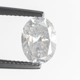 2.07ct 9.34x6.95x4.51mm GIA I3 Fancy White Oval Brilliant 19229-01