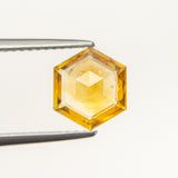 1.63ct 8.76x7.60x2.71mm Hexagon Rosecut Sapphire 19369-01