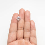 5.10ct 10.29x10.25x7.26mm VS2 Champagne Modern Antique Old European Cut 19403-01