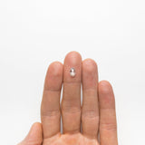 0.90ct 7.92x4.94x2.56mm SI2 G Oval Rosecut 19405-09