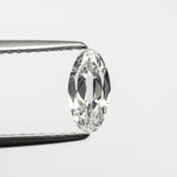 0.45ct 7.22x3.66x2.07mm SI2 E Modern Antique Moval Brilliant 19438-06