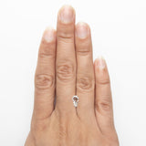 0.46ct 8.51x5.07x1.63mm SI1 F Shield Step Cut 19438-16