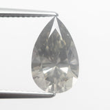 3.14ct 12.92x7.98x5.38mm GIA Fancy Greenish Grey Pear Brilliant 19485-01