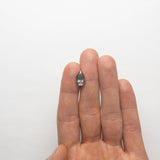 3.14ct 12.92x7.98x5.38mm GIA Fancy Greenish Grey Pear Brilliant 19485-01