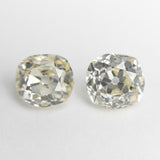 2.38cttw 2pc 6x6mm SI Cape Color Antique Old Mine Cut Matching Pair 19493-01