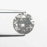 2.42ct 8.50x8.47x5.34mm GIA I3 Fancy Grey Round Brilliant 19509-01