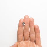 2.43ct 11.75x7.30x4.49mm GIA I1 Fancy Dark Grey Pear Brilliant 19558-01