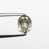 0.93ct 6.78x5.17x3.21mm SI1 C3 Modern Antique Oval Old Mine Cut 19568-01