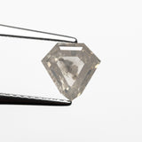 1.38ct 6.85x7.07x3.69mm Shield Double Cut 19617-21