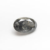 1.25ct 8.25x5.51x3.40mm Fancy Dark Grey Oval Brilliant 19913-10
