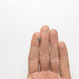 1.00ct 7.76x5.18x3.32mm Fancy Grey Oval Brilliant 19913-20