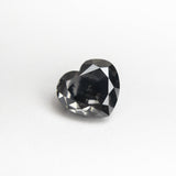 1.18ct 6.12x6.70x3.72mm Fancy Dark Grey Heart Brilliant 19913-22