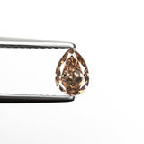 0.50ct 6.12x4.34x2.58mm VS2 Fancy Deep Brownish Pink Pear Brilliant 19921-01