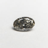 0.62ct 6.86x4.42x2.79mm SI1 Fancy Grey Oval Brilliant 19923-19
