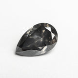 2.50ct 11.64x7.45x4.60mm GIA I1 Fancy Dark Grey Pear Brilliant 19925-01