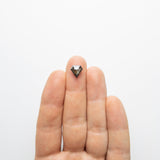 2.90ct 9.89x9.56x4.55mm Shield Rosecut 20019-08