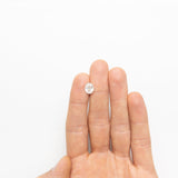 2.02ct 9.50x7.48x4.10mm Fancy White Oval Brilliant 20022-01