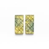 23.84cttw 2pc 21.38x9.85x2.94mm 21.32x9.80x2.91mm Rectangle Slab Sapphire Matching Pair 20052-01