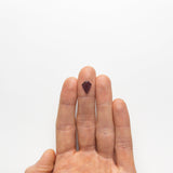 1.67ct 11.46x9.10x1.89mm Shield Portrait Cut Sapphire 20216-01