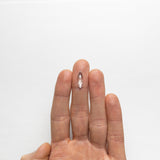 1.73ct 16.30x5.42x2.28mm GIA VS1 D Moval Rosecut 20942-01