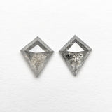 0.83cttw 2pc 6.68x5.51x1.97mm 6.75x5.48x1.77mm Kite Rosecut Matching Pair 20951-07