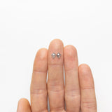 0.83cttw 2pc 6.68x5.51x1.97mm 6.75x5.48x1.77mm Kite Rosecut Matching Pair 20951-07