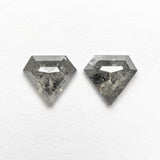 1.01cttw 2pc 5.74x6.13x2.18mm 5.78x6.12x2.13mm Shield Rosecut Matching Pair 20951-10