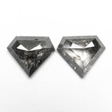 1.31cttw 2pc 5.89x6.95x2.22mm 5.95x7.03x2.30mm Shield Rosecut Matching Pair 20951-15