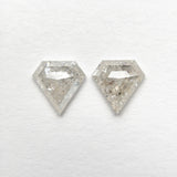 0.92cttw 2pc 5.71x5.68x2.18mm 5.74x5.69x2.17mm Shield Rosecut Matching Pair 20951-27
