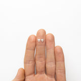 0.92cttw 2pc 5.71x5.68x2.18mm 5.74x5.69x2.17mm Shield Rosecut Matching Pair 20951-27