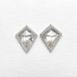 0.95cttw 2pc 6.64x5.42x2.23mm 6.57x5.40x2.19mm Kite Rosecut Matching Pair 20951-28
