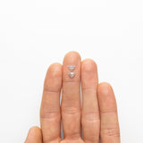 1.04cttw 2pc 5.22x6.26x2.35mm 5.19x6.29x2.24mm Shield Rosecut Matching Pair 20951-31