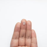 0.59ct 6.74x4.60x2.09mm SI1 J Oval Rosecut 21314-01