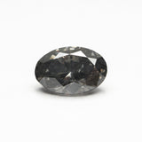 1.04ct 8.02x5.52x3.50mm SI2 Fancy Dark Grey Oval Brilliant 21593-04